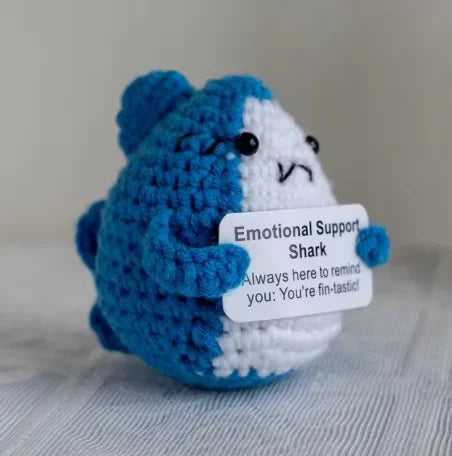 Handmade Mini Crochet Potato Plush Doll – Wool Knit Pocket Hug with Greeting Card, Funny Christmas & Holiday Home Decor Gift