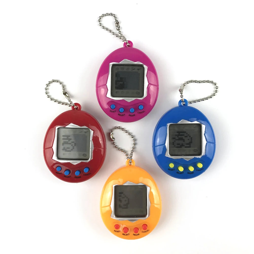 Mini Retro Virtual Pet Keychain Game — 90s Nostalgic Electronic Pocket Toy, Educational Gift for Kids & Adults