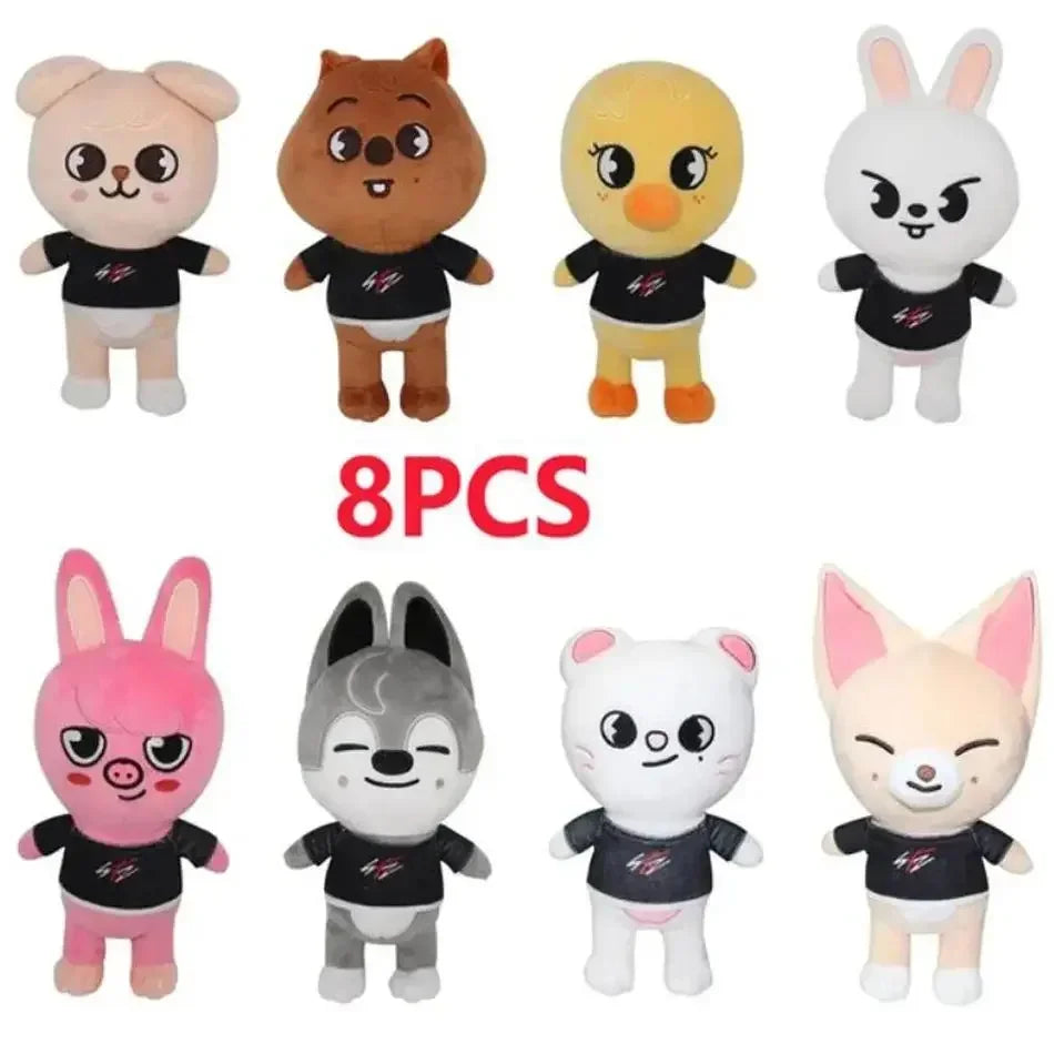 Kawaii 23 cm (9.1 in) Plush Stuffed Animal, Cute Cartoon Companion Toy & Room Decor Gift