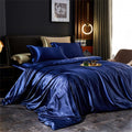 Luxury Silk-Feel Satin Bedding Set - Duvet Cover, Bed Sheet & Pillowcases - Twin/Full/Queen/King (3-5 Pc)