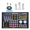 External Sound Card Studio Mixer with Noise-Reduction Microphone for Live Streaming, TikTok, Podcasting