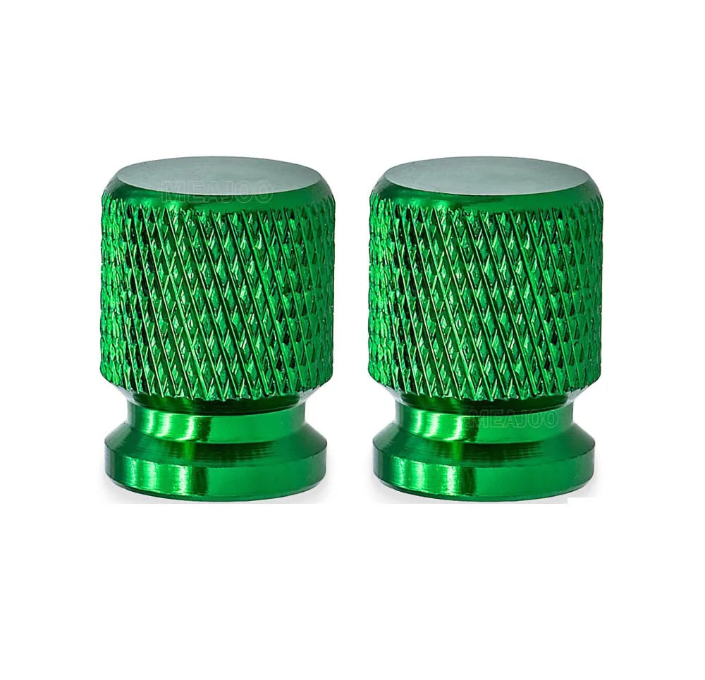 Aluminum Tire Valve Stem Caps 16 x 12mm (0.63 x 0.47 in) Universal 8mm Thread - Metal Valve Caps for Car Bike SUV Truck