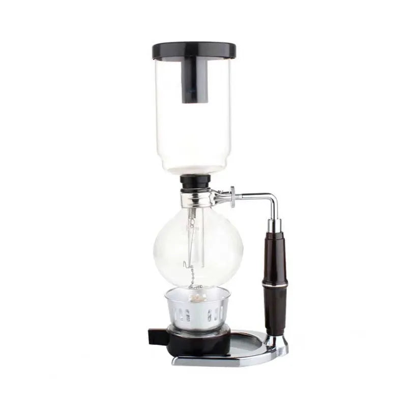 3-5 Cup Syphon Coffee Maker 600ml (20.3 fl oz) Heat-Resistant Glass Siphon Vacuum Brewer