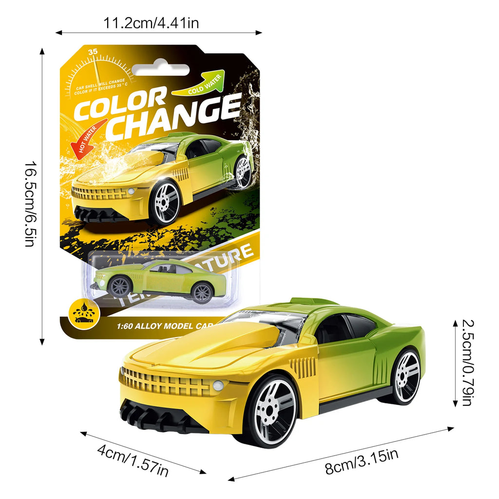 Alloy Color-Changing Off-Road Racing Car Toy with LED Lights, Die-Cast Inertial Kids Vehicle