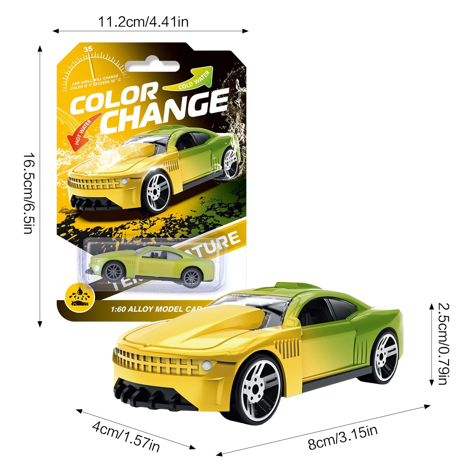Alloy Color-Changing Off-Road Racing Car Toy with LED Lights, Die-Cast Inertial Kids Vehicle