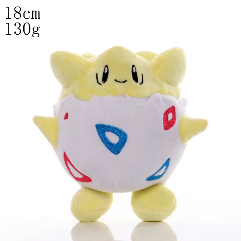 Pikachu & Friends 8 in (20 cm) Plush Stuffed Animal — Pikachu Charmander Squirtle Bulbasaur Eevee Scorbunny Gengar Snorlax Christmas Gift