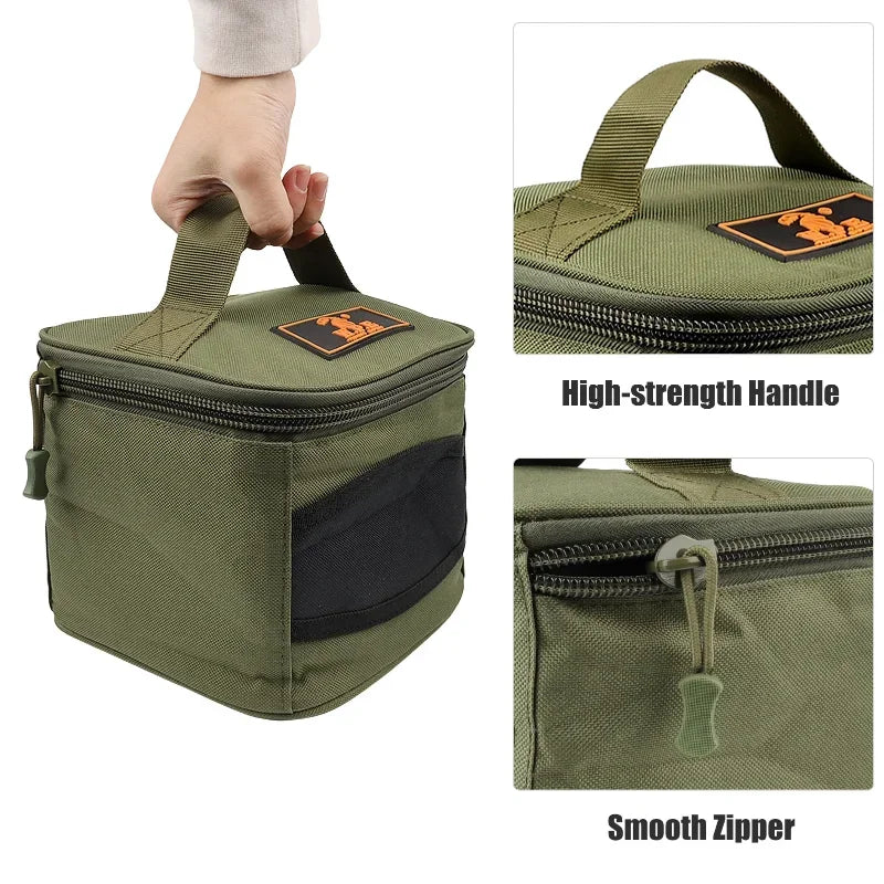 Fishing Reel Bag Case - Portable Spinning Reel Pouch Fits 500–10000 Series | Tackle Storage Organizer