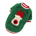 Christmas Dog Hoodie Reindeer & Santa Fleece Coat Winter Warm Pet Jacket for Small to Medium Dogs XS-2XL