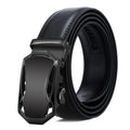 Men's PU Leather Belt with Metal Buckle — 3.5 cm (1.4 in) Wide Dress & Casual Belt for Jeans and Cargo Pants