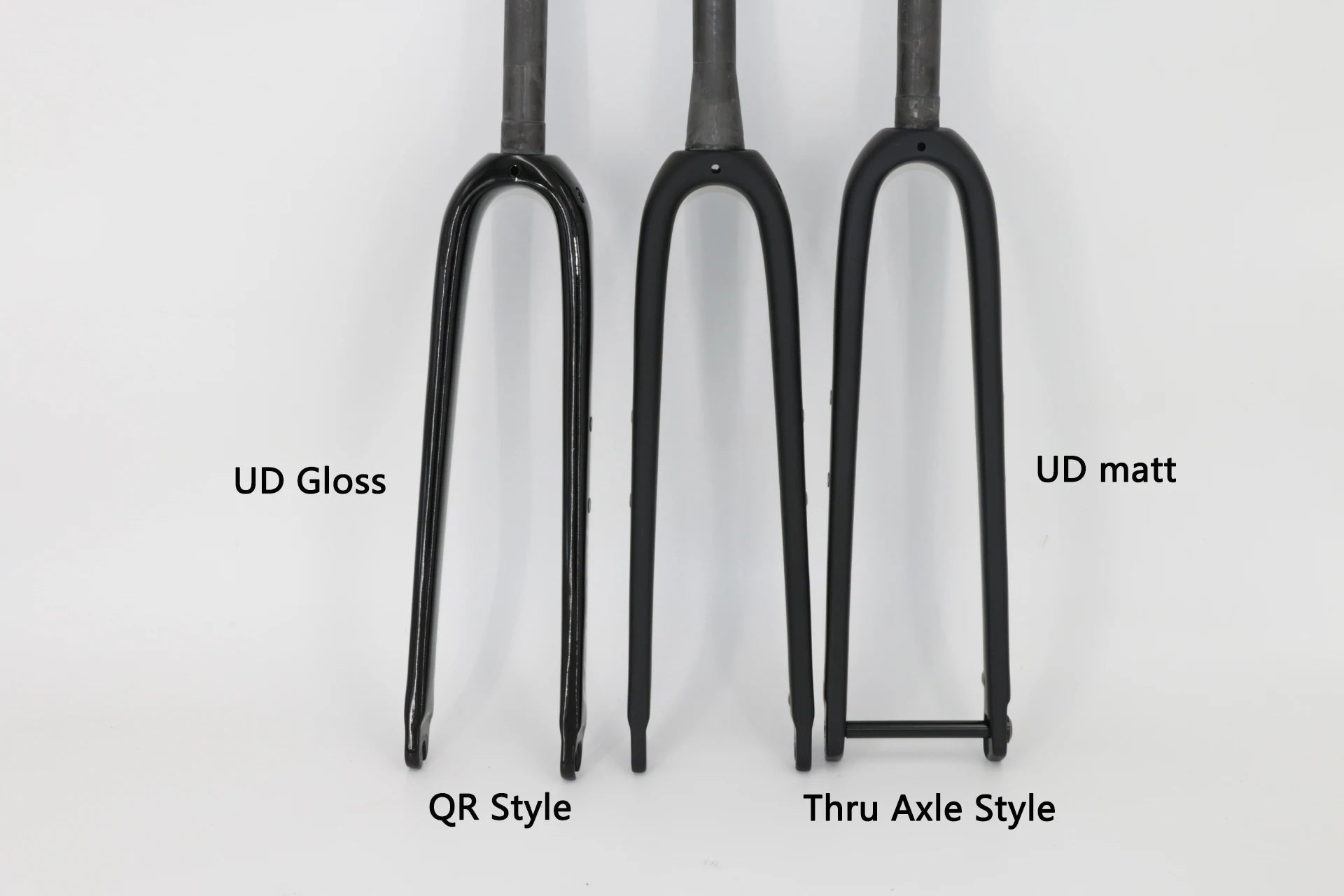 700C UD T800 Full Carbon Road & Gravel Bike Fork — Disc Brake, Luggage Carrier Mount, 45mm Offset