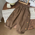 Girls Floral Embroidered Cotton Harem Pants 2-6T Elastic Waist Casual Autumn Trousers