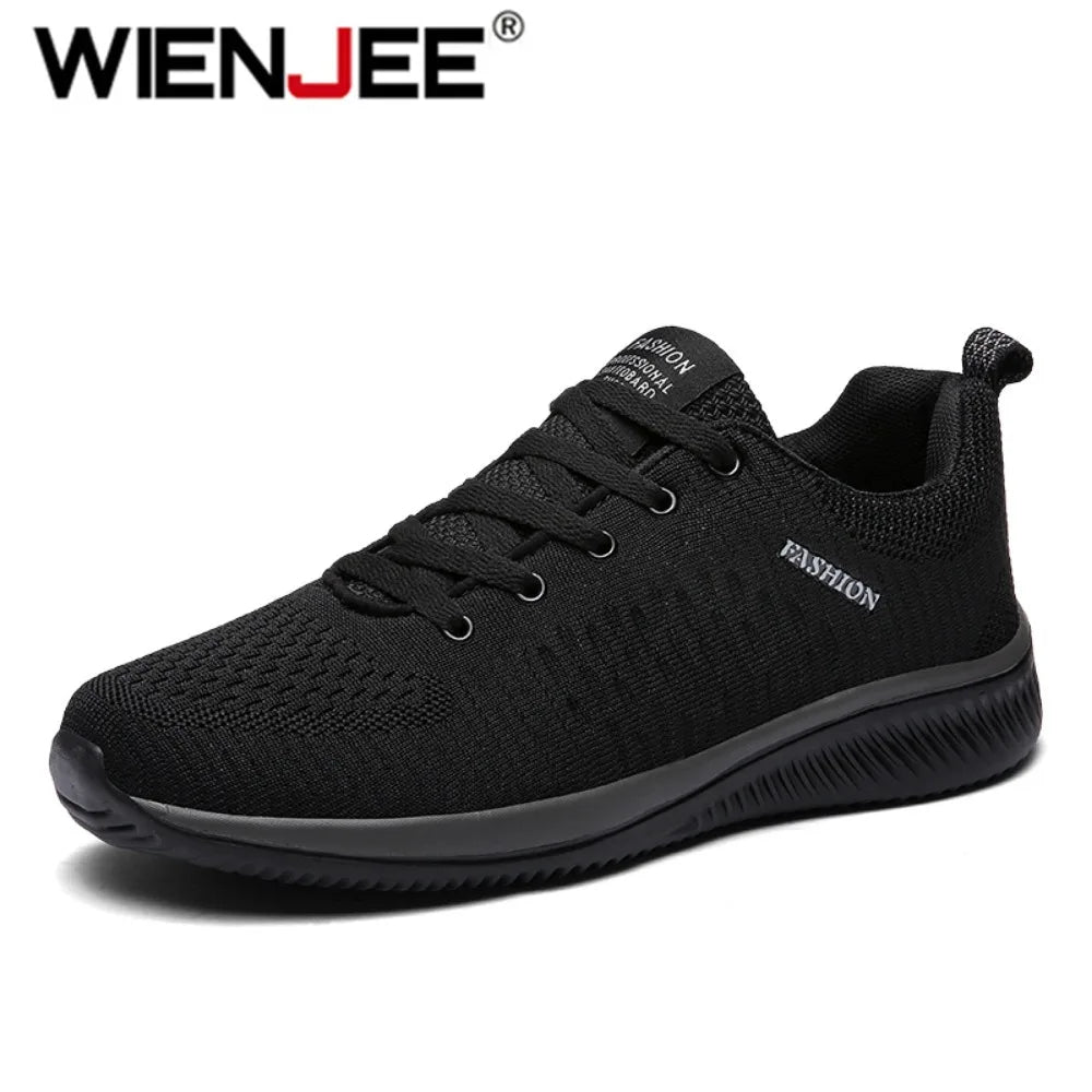 Men's Knit Running & Walking Sneakers – Breathable Athletic Casual Shoes, Large Sizes EU 36–48