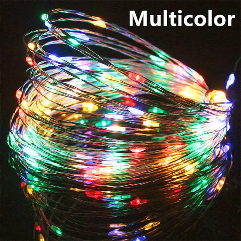 USB Copper Wire Fairy Lights 20m (65ft) 200 LED Outdoor String Lights – USB 5V Warm White & Multi-Color