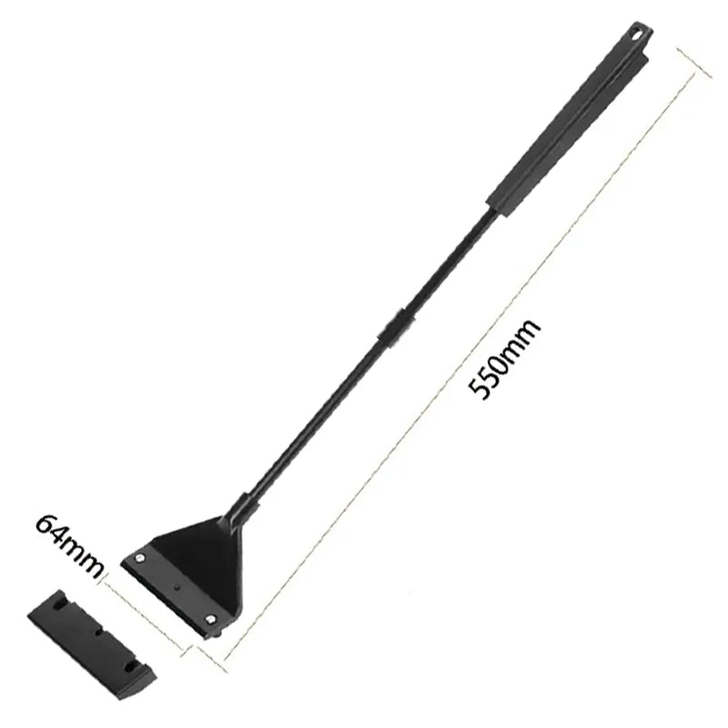 Aquarium Algae Scraper Cleaner with 5 Replaceable Blades – 55 cm (21.7 in) Carbon Fiber Handle, ABS Head