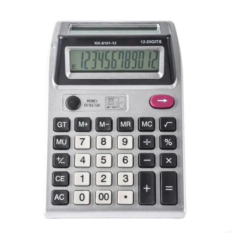 12-Digit Dual-Display Desktop Calculator – Double-Sided Front & Back Screen, Large Keys for Accounting & Office Use