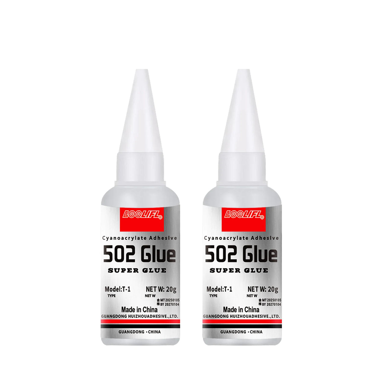 502 Super Strong Quick-Drying Glue for Plastic, Wood, Metal & Ceramic – Clear Low-Odor Adhesive, 20ml (0.68 fl oz)