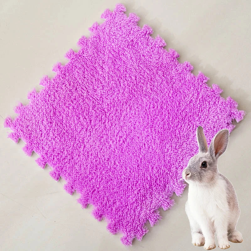 30 x 30 cm (11.8 x 11.8 in) EVA Foam Pet Warming Pad — Soft Fleece Sleeping Mat for Guinea Pigs, Hamsters, Rabbits (1–10 pcs)