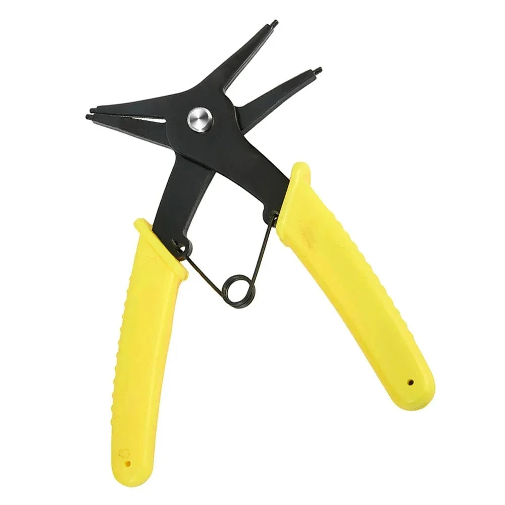 Dual-Purpose Internal External Circlip Pliers Spring-Loaded 2-in-1 Snap Ring Tool for 10–40 mm (0.39–1.57 in) Circlips