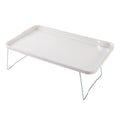 Portable Foldable Laptop Lap Desk with Cup Holder & Phone Slot - Ergonomic Bed Tray (19.6 x 11.6 x 0.83 in / 49.8 x 29.5 x 2.1 cm)