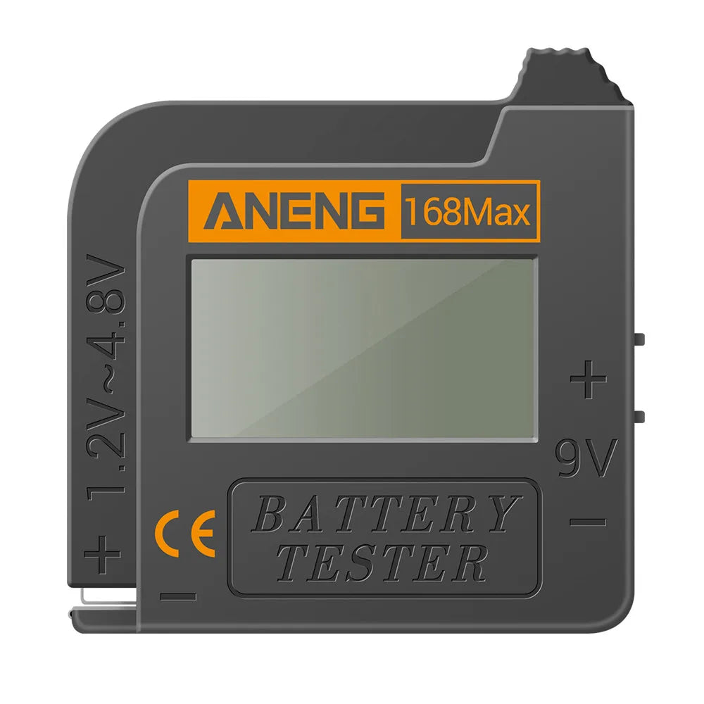 Universal Lithium Battery Tester Portable 1.2-9V LCD Battery Checker for AA AAA C D 9V 18650 & Button Cells