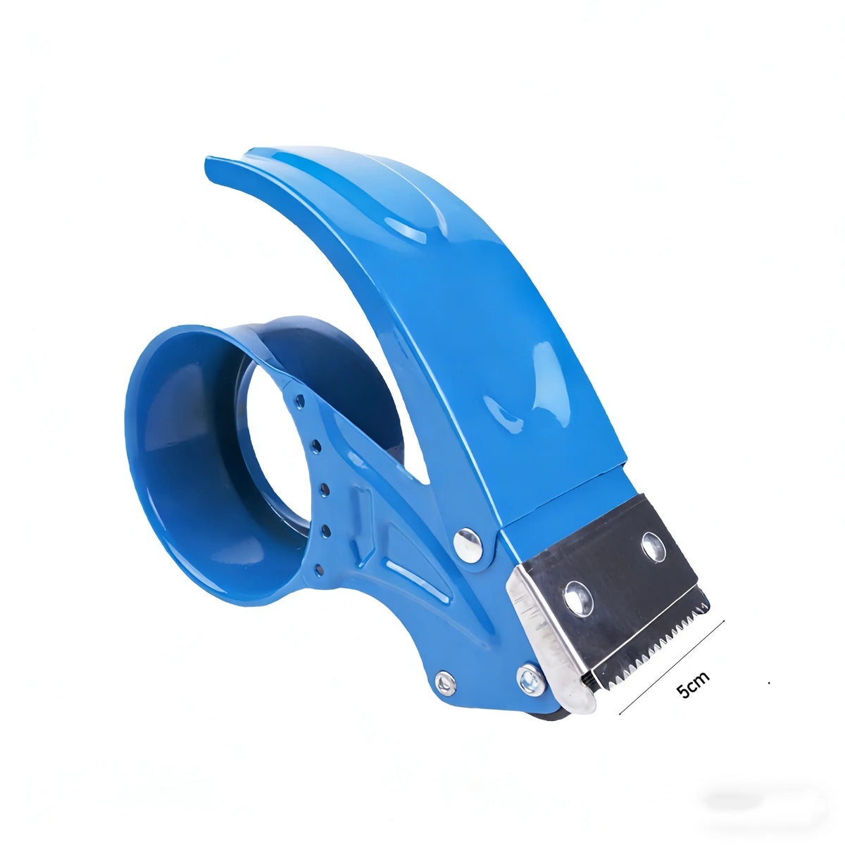 Handheld Metal Shipping Tape Dispenser Cutter — Fits 5 cm (2") & 6 cm (2.36") Tape for Moving, Mailing, Box Sealing