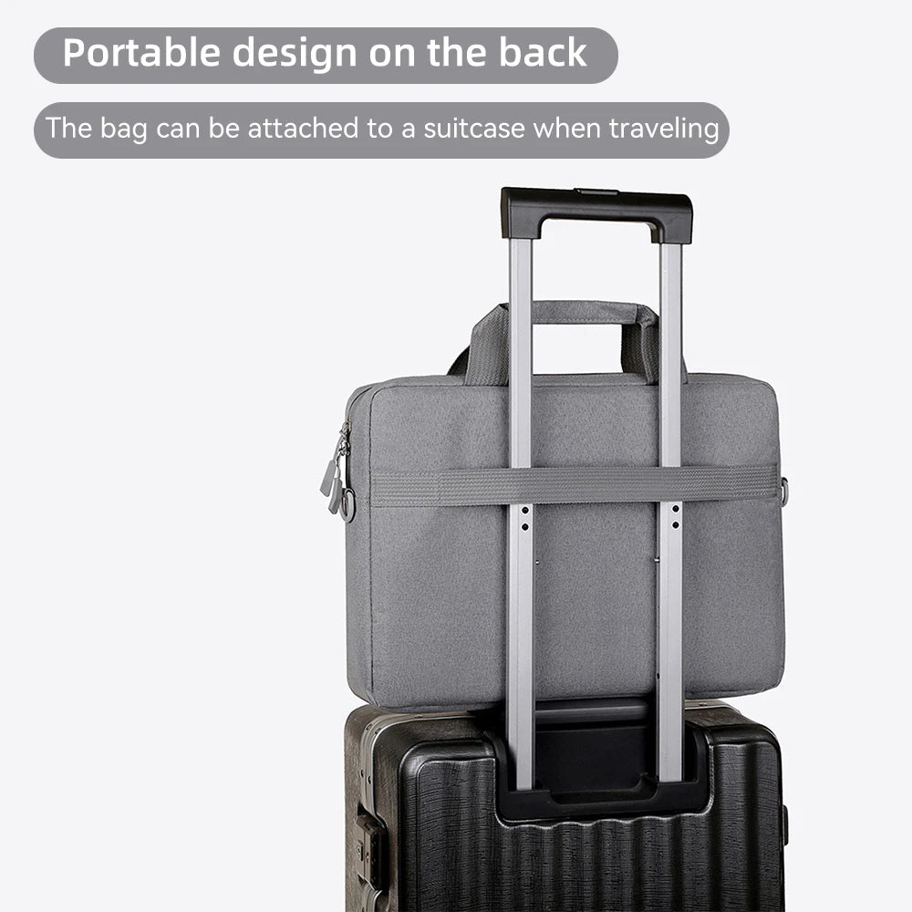 Waterproof Laptop Sleeve Messenger 14–15.6 Inch (35.6–39.6 cm) Notebook Case for MacBook Air Pro & Tablets - Portable Travel Carrying Bag