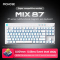 78-Key Hot-Swap Mechanical Gaming Keyboard with Magnetic Switches, PBT Keycaps & RGB USB