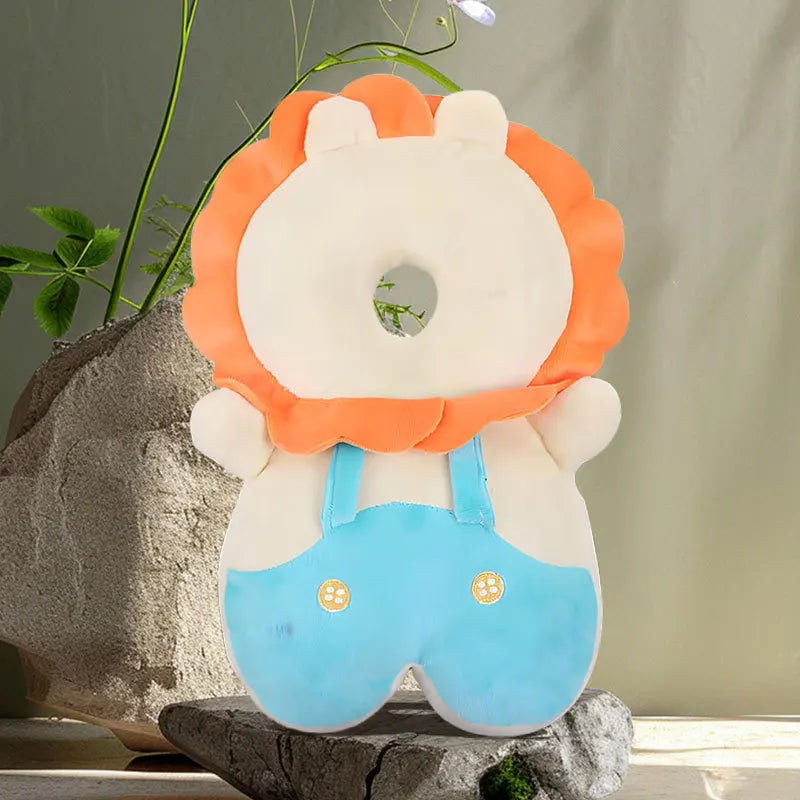 Toddler Head Protector Backpack Pillow 1-3T Soft PP Cotton Safety Cushion with Adjustable Straps Cartoon Design