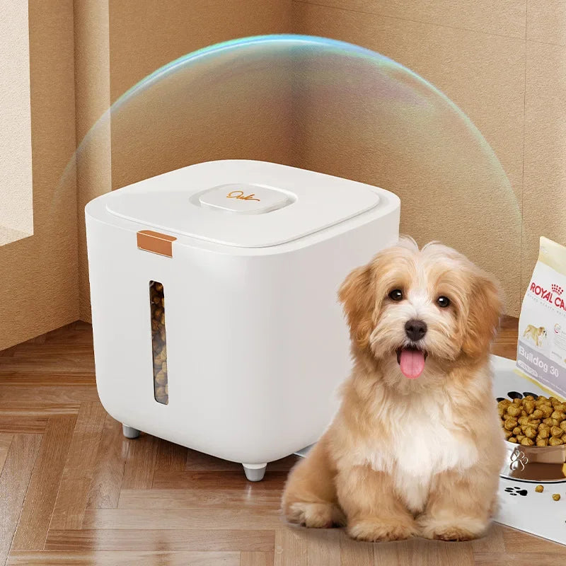 Large Pet Food Storage Barrel - Airtight Moisture-Proof Dog & Cat Food Container