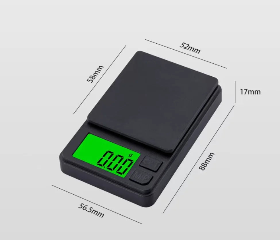 High Precision 0.01g Digital Jewelry Pocket Scale Mini Weighing Scale for Gems, Coins & Powders