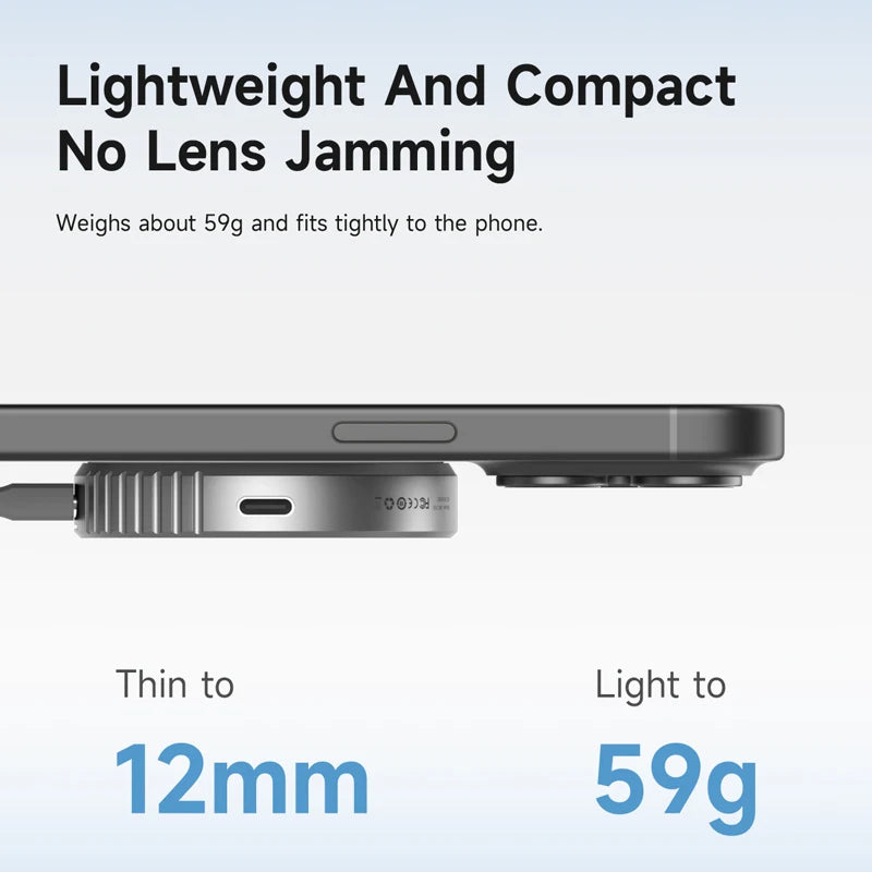 Magnetic M.2 2230 NVMe SSD Enclosure - MagSafe Magnetic USB-C 3.2 Gen2 NVMe PCIe External SSD Case for MagSafe iPhone, MacBook & iPad