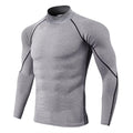 Men's Compression Long Sleeve Quick-Dry Gym Shirt for Running and Fitness Rashguard