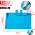 Silicone Soldering Mat Heat Resistant to 932°F (500°C) Anti-Static Magnetic Work Mat for Electronics Repair