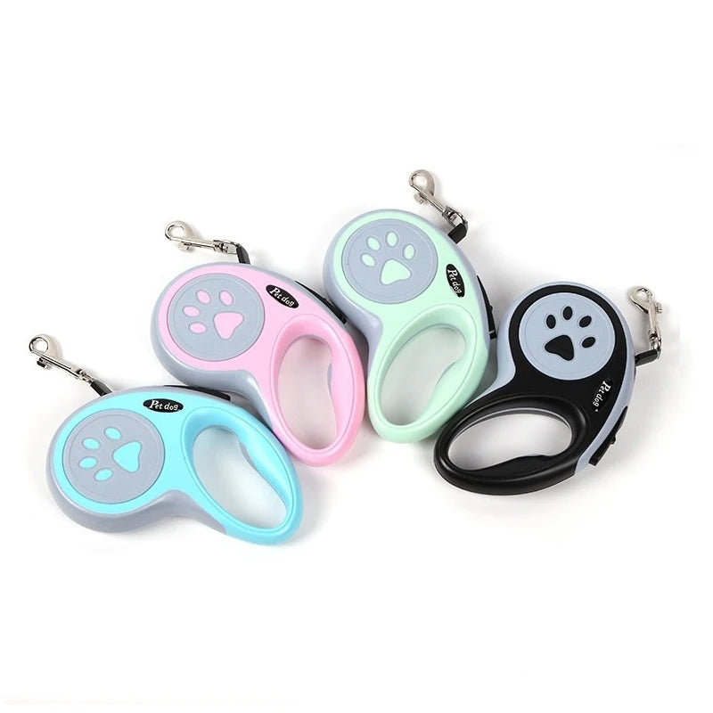 Retractable Nylon Dog Leash 3m/5m (9.8/16.4 ft) Extendable Lead for Small & Medium Dogs and Cats
