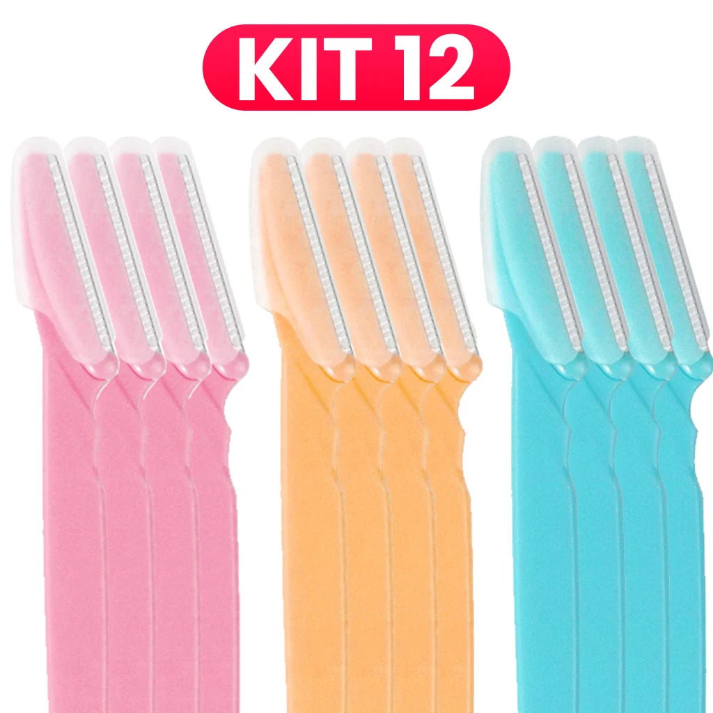 18-Pack Precision Facial & Eyebrow Razors — Dermaplaning Blades for Face, Lip, Armpits & Underarms — Home & Salon Kit