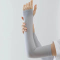 Cooling Ice Fabric Arm Sleeves - Sun Protective Sleeves for Running & Cycling - Unisex