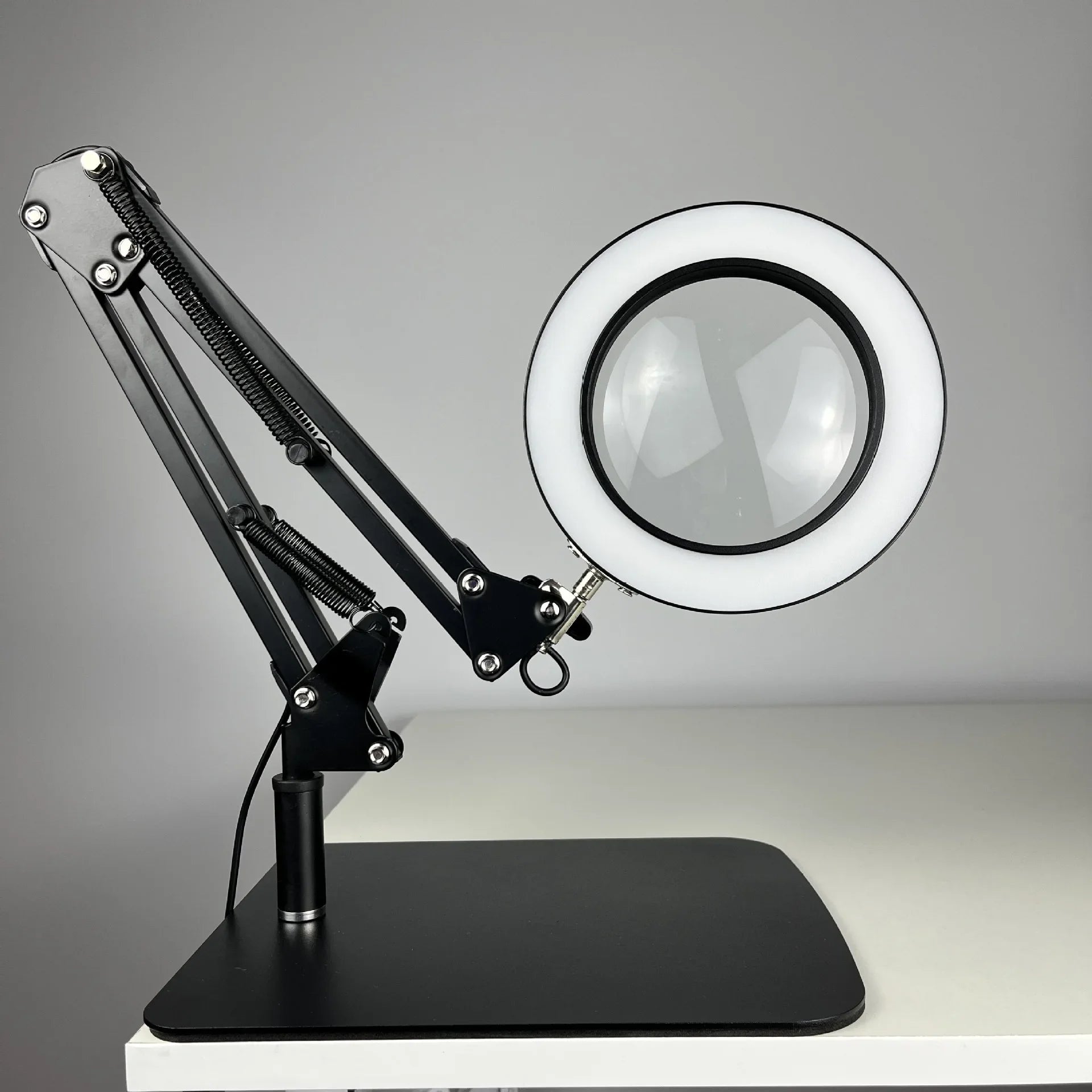 10x Clip-On LED Magnifying Lamp — Adjustable Focus Desk Magnifier for Soldering, Electronics, Watch & Phone Repair, Crafting