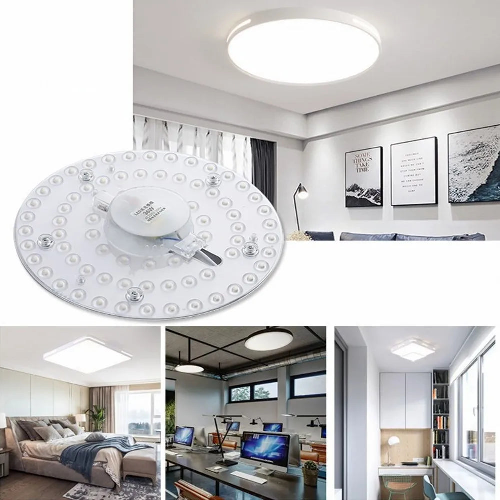 LED Round Panel Ceiling Light - Slim Circular Flush Mount, 12W 18W 24W 36W 50W, 220–240V