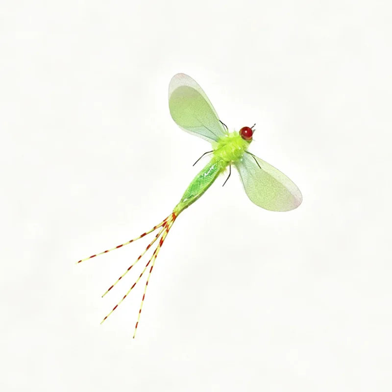 2-Pack Colored Dragonfly Cat Toy Replacement Heads - Artificial Insect Teasers for Cats