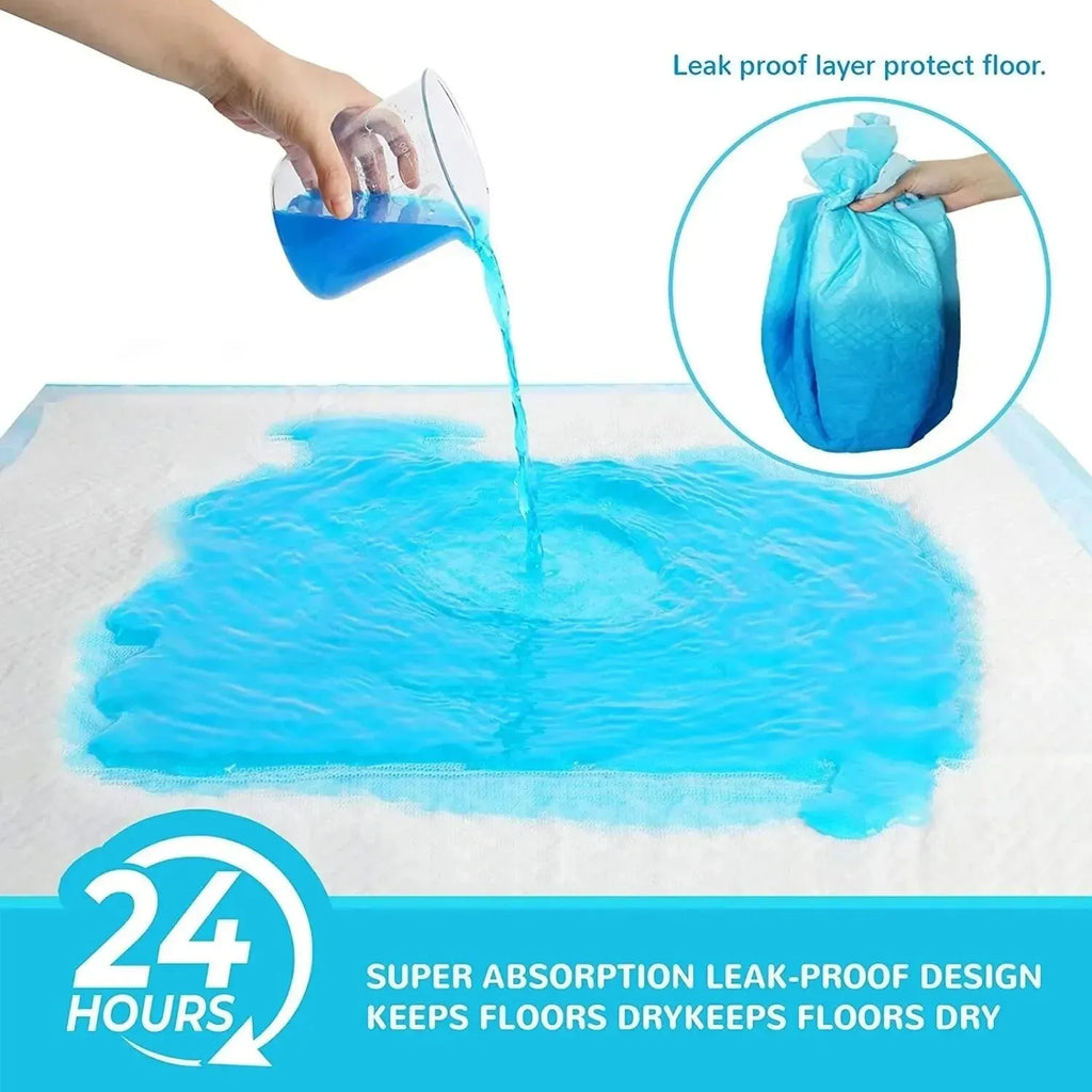 Super Absorbent Disposable Pet Pee Pads – Thick Quick-Dry Dog & Cat Diapers with Deodorizing Layer