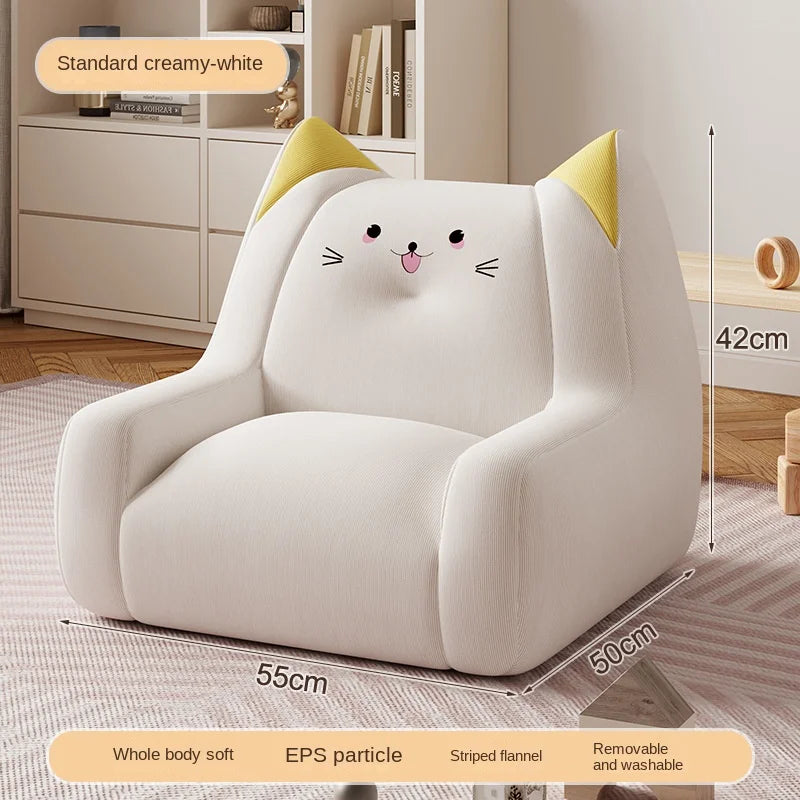 Kids Panda Mini Sofa Chair - Plush Toddler Reading & Lounge Seat