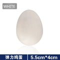 Novelty Bouncy Egg Toy Realistic Hatching Hen Egg Prank 1-Pack (2.17 in / 5.5 cm × 1.57 in / 4 cm)