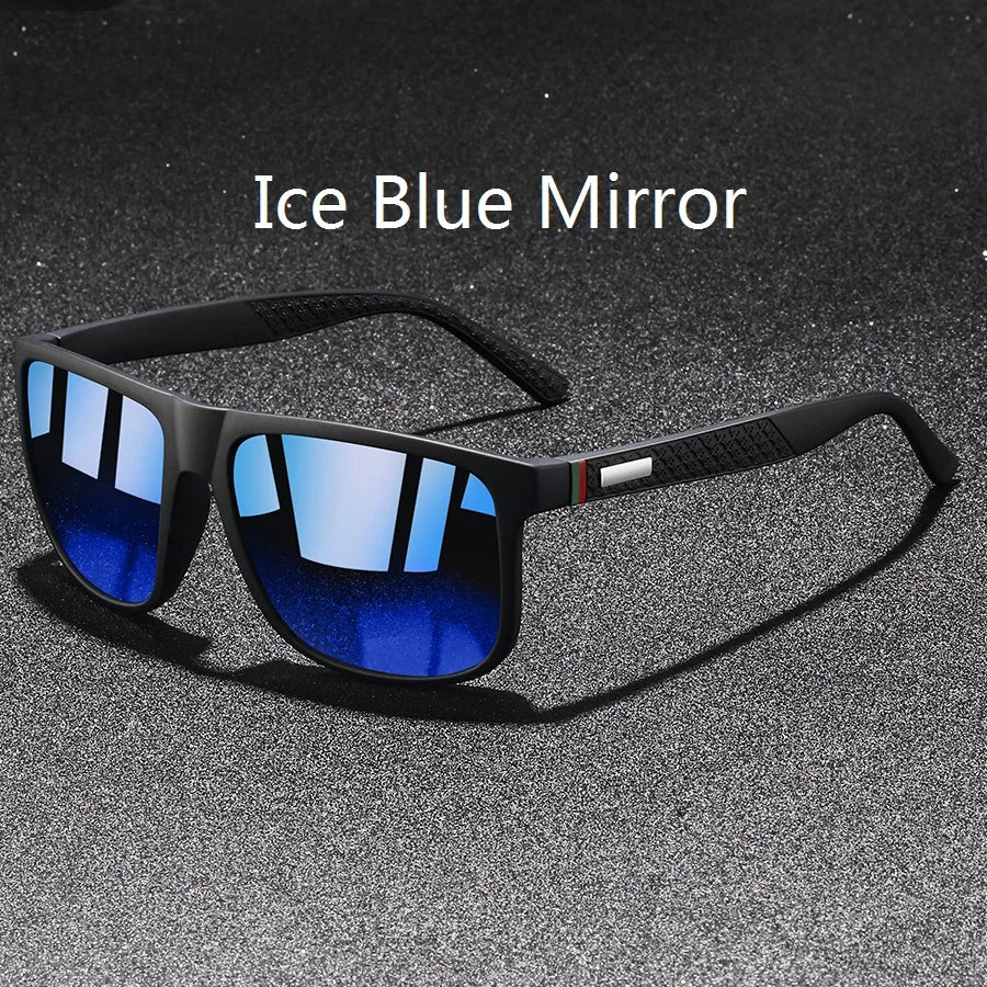 Colorful Striped Classic Sunglasses for Men & Women – UV400 Mirror Lens Driving & Travel