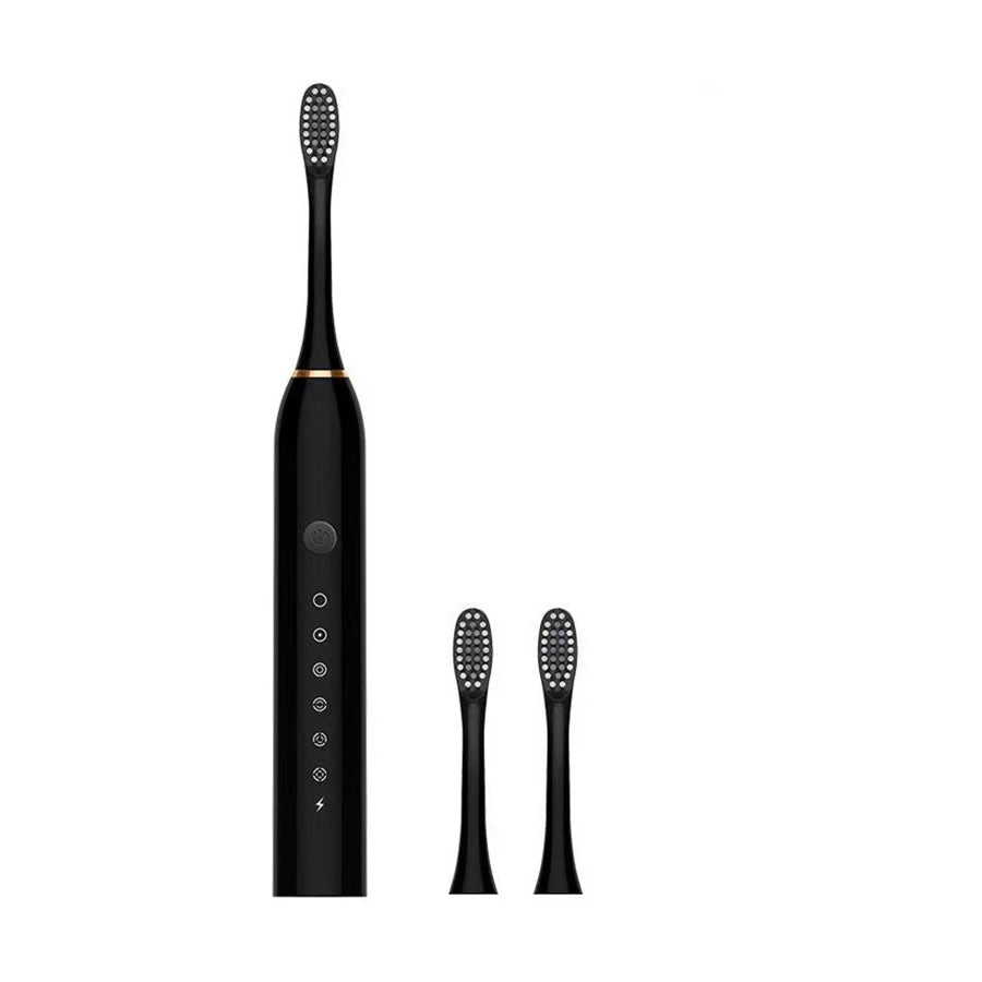 Sonic Electric Toothbrush for Adults — IPX7 Waterproof, USB Rechargeable, Soft Bristle Heads, 30K–50K VPM, 4+ Modes, 2-Min Timer, Includes 3 Brush Heads