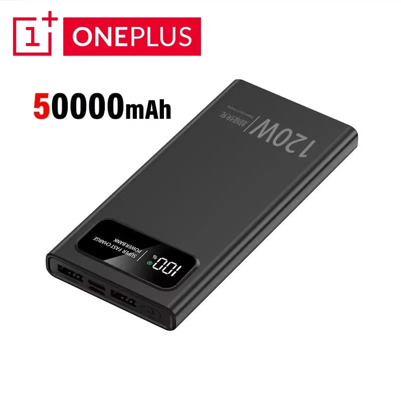 200000mAh 120W Fast Charging Portable Power Bank with LED Digital Display – USB-C & USB-A External Battery for Smartphones & Tablets