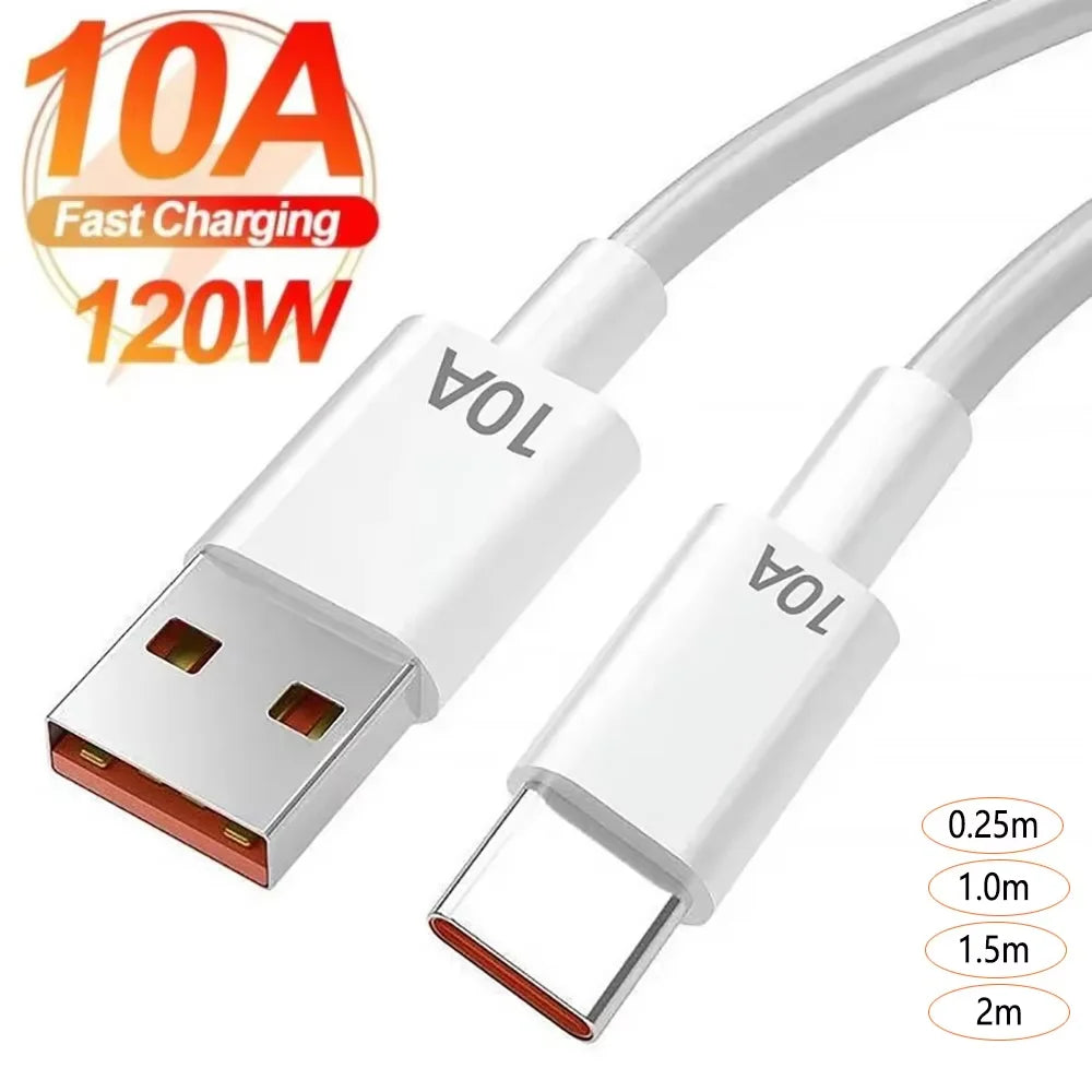 10A USB-C Fast Charging & Data Cable (USB 3.1 Type-C) — 0.25m / 1m / 1.5m / 2m (0.8ft / 3.3ft / 4.9ft / 6.6ft)