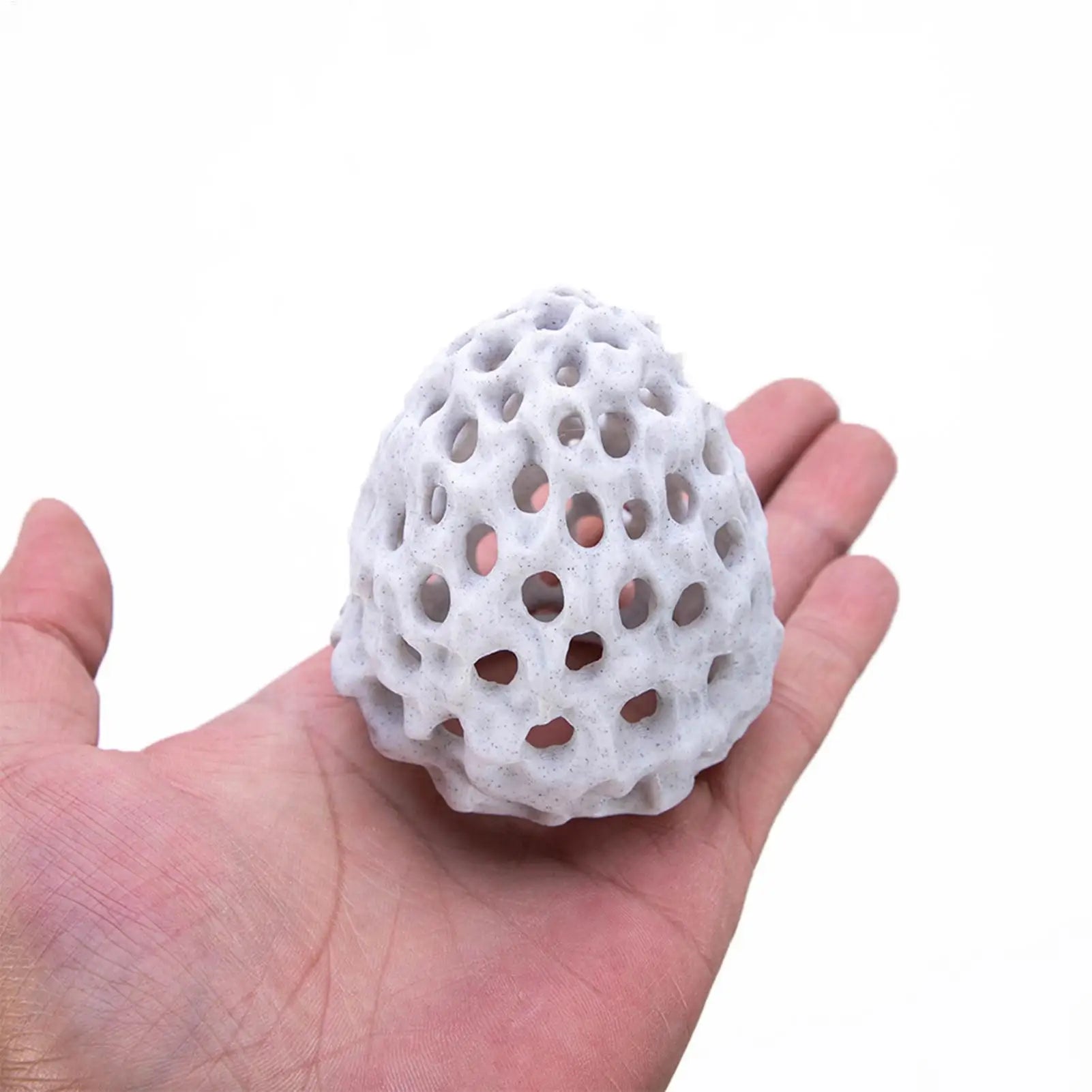 Porous Mini Shrimp Cave Aquarium Hideout – Betta & Small Fish Shelter, 2.76 x 3.15 in (7 x 8 cm)