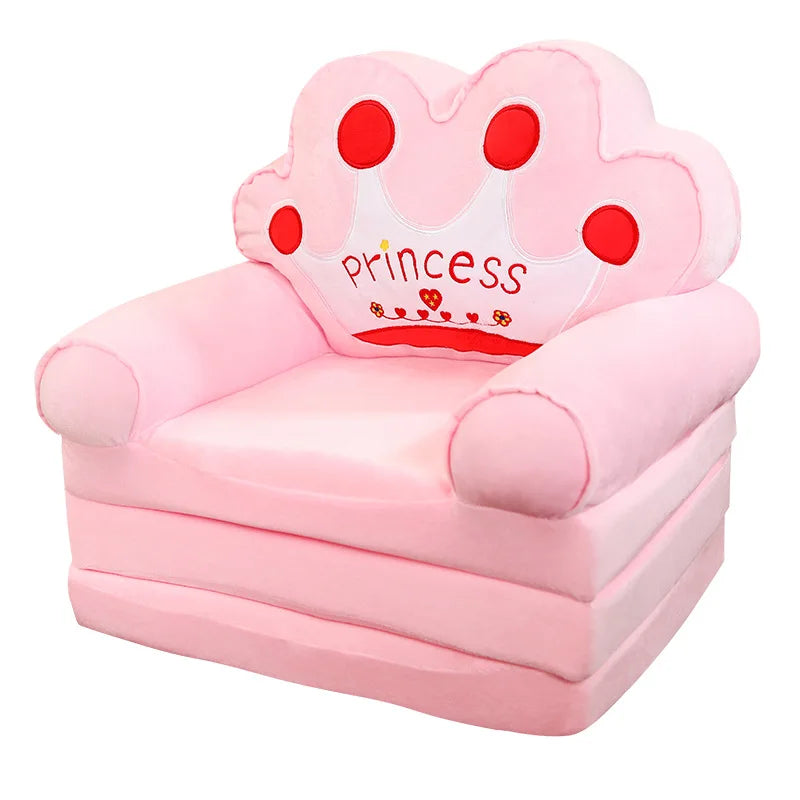 Children's Cartoon Folding Sofa Bed – Princess Toddler Convertible Chair
