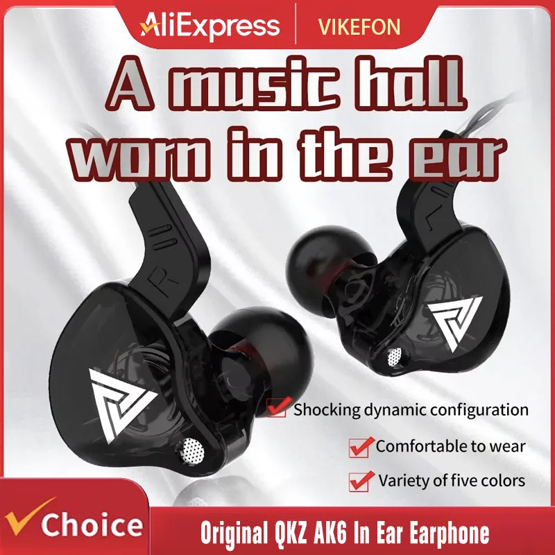 Wired In-Ear Earphones with Active Noise Cancellation, 3.5mm Jack, Built-In Microphone