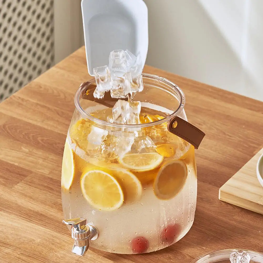 Portable Cold Water Dispenser with Tap – 3L & 5L PET Juice Pitcher for Home, Office, Parties